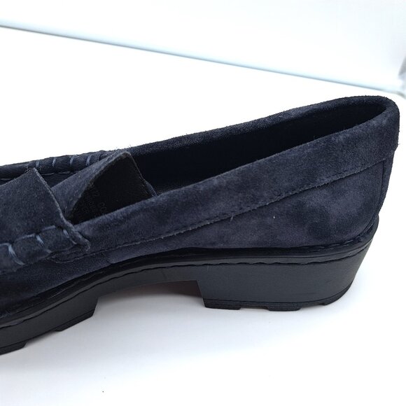 Born Women's Capri Tassel Platform Loafer Navy Suede - Size 10 - Picture 8 of 13